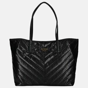 Guess Black Embossed Vikki Tote Bag